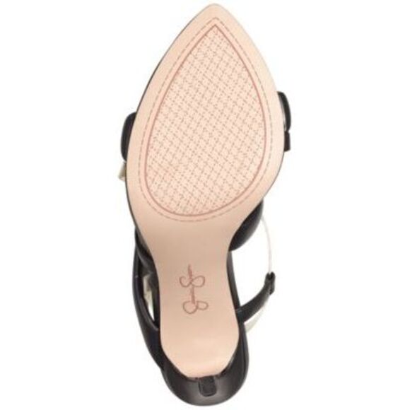 JESSICA SIMPSON Womens Black Krissta Stiletto Slip On Slingback Sandal 5 M - Picture 4 of 4